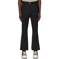 Black Belted Trousers 231445M191019
