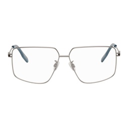 Gunmetal Square Glasses 231461F004002