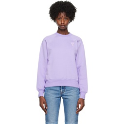 SSENSE Exclusive Purple Ami de Coeur Sweatshirt 231482F098031
