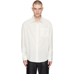 White Button Shirt 231482M192025