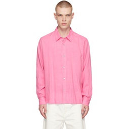 Pink Press-Stud Shirt 231482M192054
