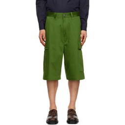 Green Pocket Shorts 231482M193022