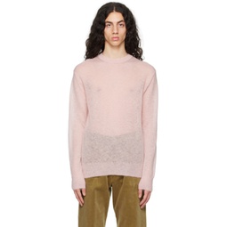 Pink Crewneck Sweater 231484M201011