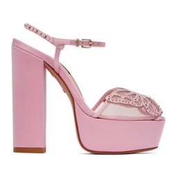 Pink Farfalla Heeled Sandals 231504F125021