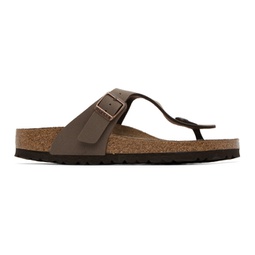 Brown Narrow Gizeh Sandals 231513F124007