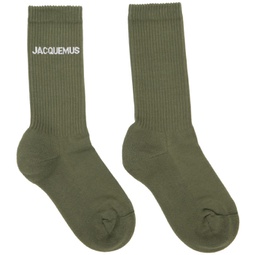 Khaki Les Chaussettes Jacquemus Socks 231553M220004