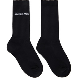 Black Le Papier Les Chaussettes Jacquemus Socks 231553M220009