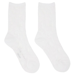 White Transparent Socks 231573F076000