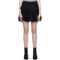 Black Moano Miniskirt 231599F090005
