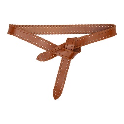 Brown Braided Lecce Belt 231600F001024