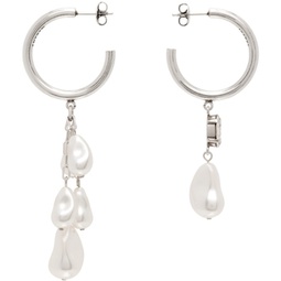 Silver Rain Drop Earrings 231600F022013