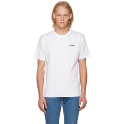 White Helvetica T-Shirt 231607M213003