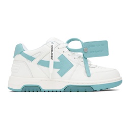 White & Blue Out Of Office Sneakers 231607M237058