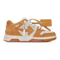 Orange & White Out Of Office Vintage Sneakers 231607M237065