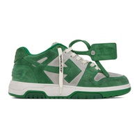 Green & White Out Of Office Vintage Sneakers 231607M237066