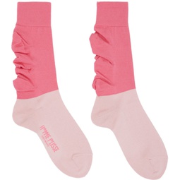 Pink Flower Socks 231729M220004