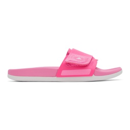 Pink Velcro Slides 231755F124004
