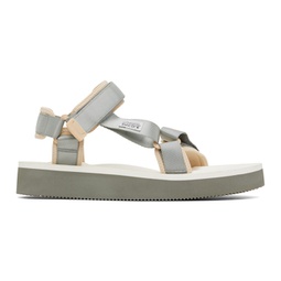 Gray & White DEPA-2PO Sandals 231773M234053