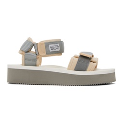 Gray & White CEL-PO Sandals 231773M234072