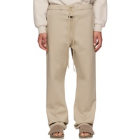 Beige Relaxed Trousers 231782M191009