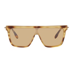 Tortoiseshell Shield Sunglasses 231784F005016