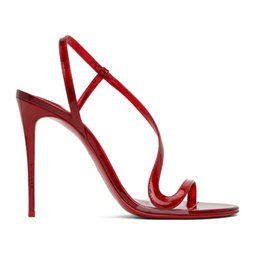 Red Rosalie Heeled Sandals 231813F125018