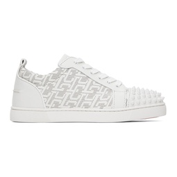 White Louis Junior Spikes Sneakers 231813M237016