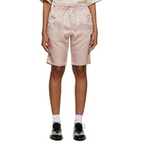 Pink String Cowboy Shorts 231821F088006