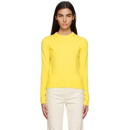 Yellow Classic Sweater 231875F096007