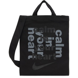 Black Nike Edition Calm In Your Heart Tote 231935F049000