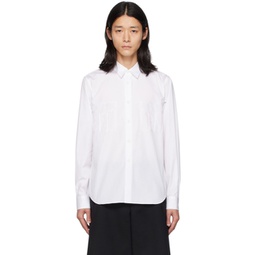 White Embroidered Shirt 231935M192011