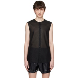 Black Tela Shirt 231968M192011