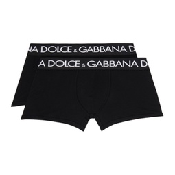 Two-Pack Black Boxers 232003M216000