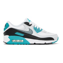 Gray & Blue Air Max 90 Sneakers 232011F128132
