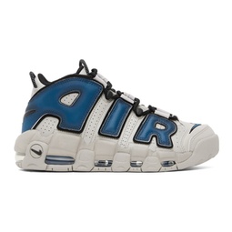 Gray & Blue More Uptempo 96 Sneakers 232011M236022