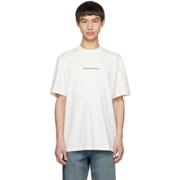 White Serif T-Shirt 232068M213000