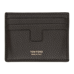 Brown Classic Card Holder 232076M163017