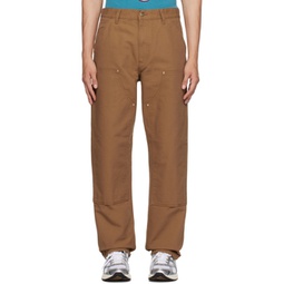 Brown Double Knee Trousers 232111M191002
