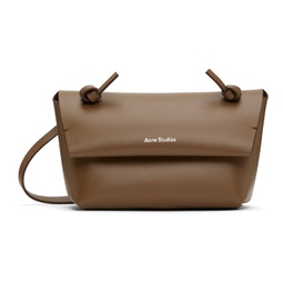 Brown Mini Knotted Shoulder Bag 232129F048013