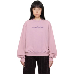 Pink Blurred Sweatshirt 232129F098012