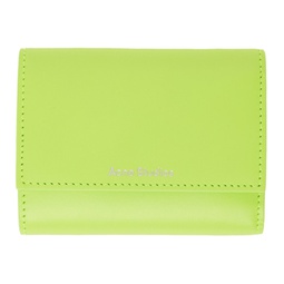 Green Folded Wallet 232129M164012