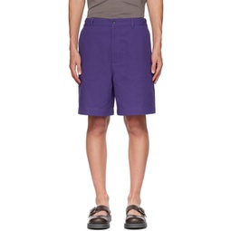 Purple Three-Pocket Shorts 232129M193014