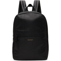 Black Simple Backpack 232133M166001