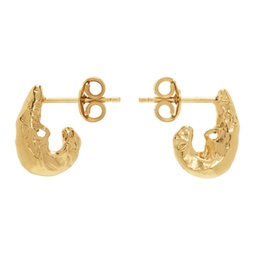 Gold The Mini Gilded Crustacean Earrings 232137F022012