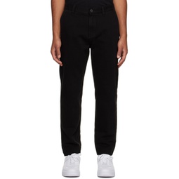 Black Tapered Trousers 232141M191000