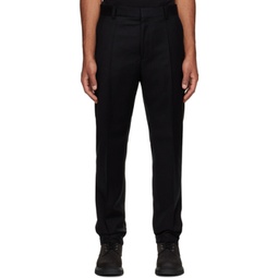 Black Creased Trousers 232141M191007