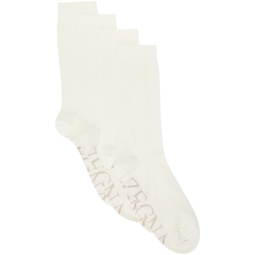 Off-White Jacquard Socks 232142M220013