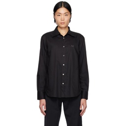 Black Commission Edition Embroidered Shirt 232148M192016