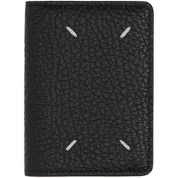 Black Four Stitches Pocket Wallet 232168F040008