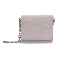 Purple Four Stitches Chain Wallet Bag 232168F048051
